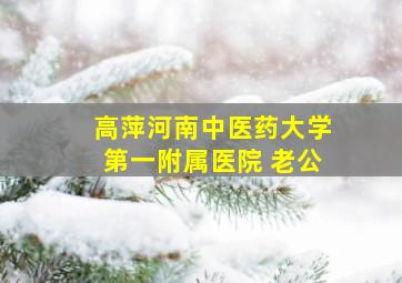 高萍河南中医药大学第一附属医院 老公